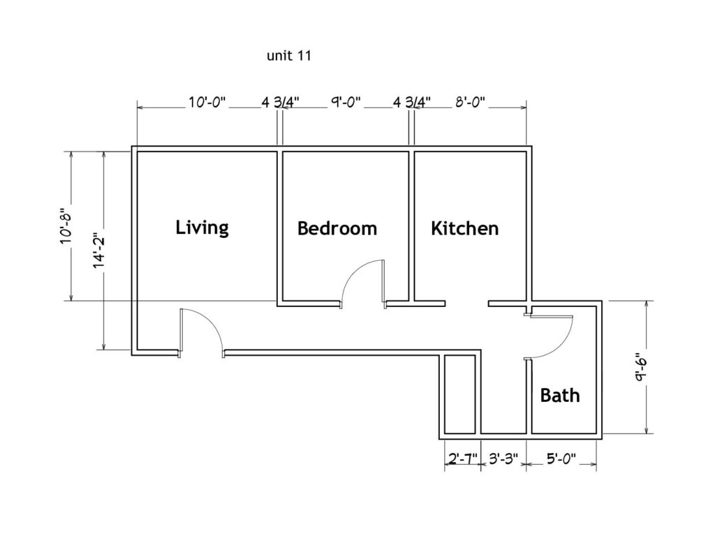 1BR/1BA Apartment in Northside Iowa City, IA | Unit 11