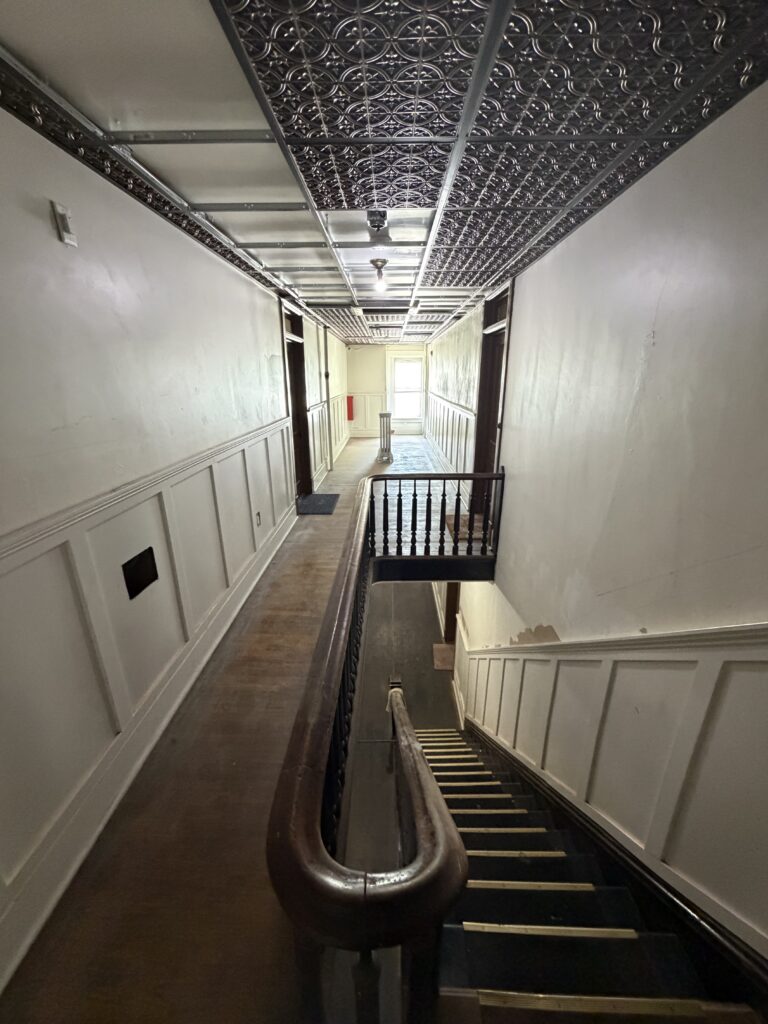 3rd floor decorative drop ceiling is under construction