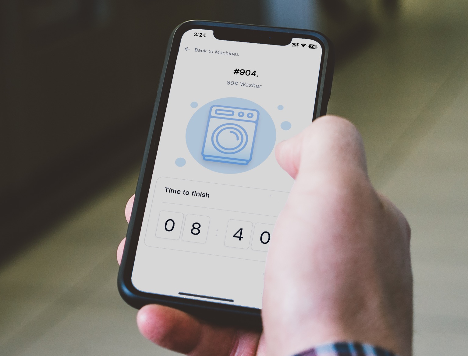 Push Notifications on washing machine finishing time.